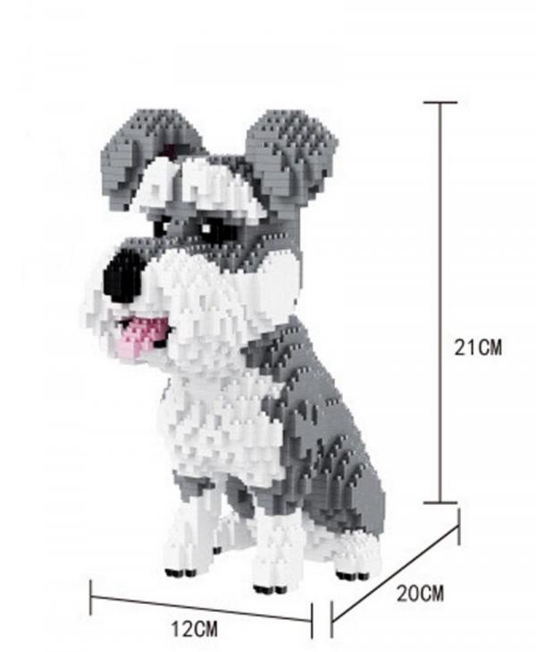 Jack Russel Terrier (diamond blocks)