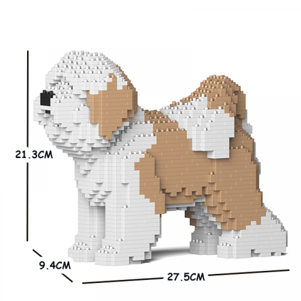 Tibetischer Terrier beige-weiß