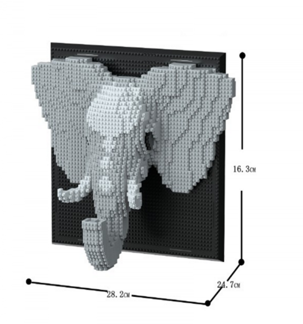 Bild mit Elefant (diamond blocks)