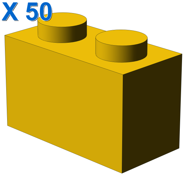 BRICK 1X2 X 50