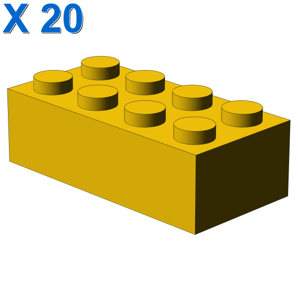 BRICK 2X4 X 20