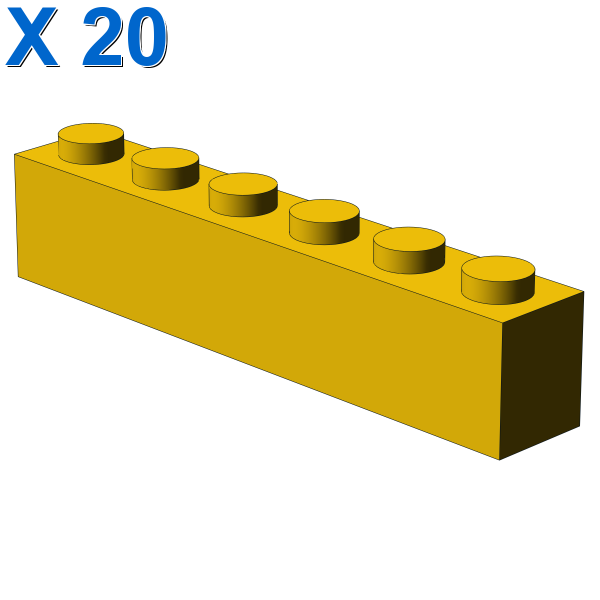 BRICK 1X6 X 20