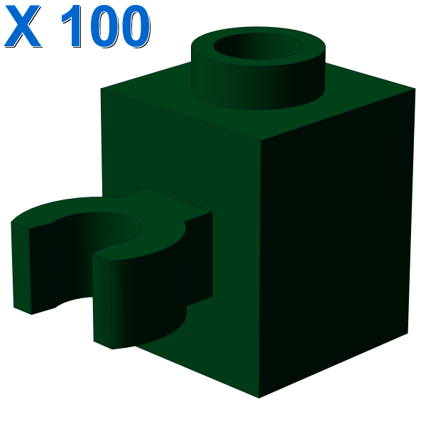 BRICK 1X1 W/HOLDER, H0RIZONTAL X 100