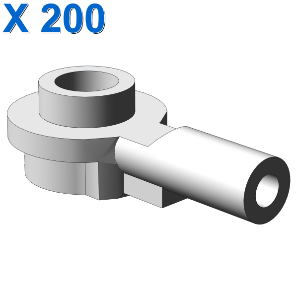 Bar 1L with 1 x 1 Round Plate with Hollow Stud X 200