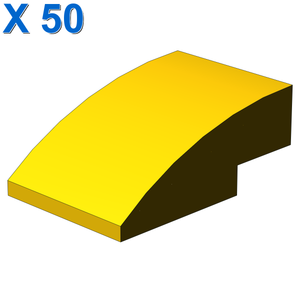 Brick w/half bow 2x3 w/cut X 50