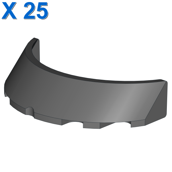 Windscreen 3 x 6 x 1 Curved X 25