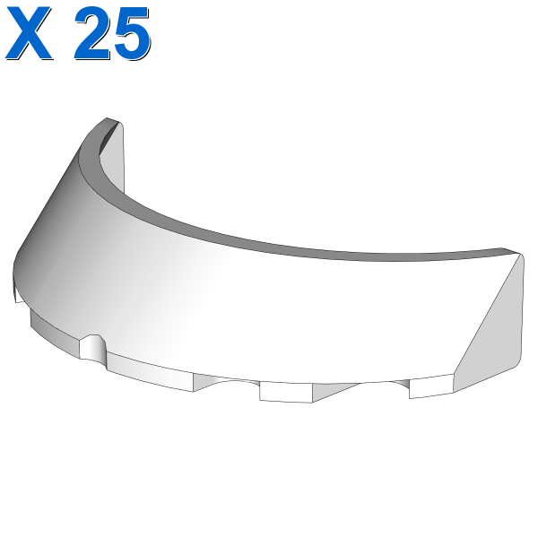 Windscreen 3 x 6 x 1 Curved X 25