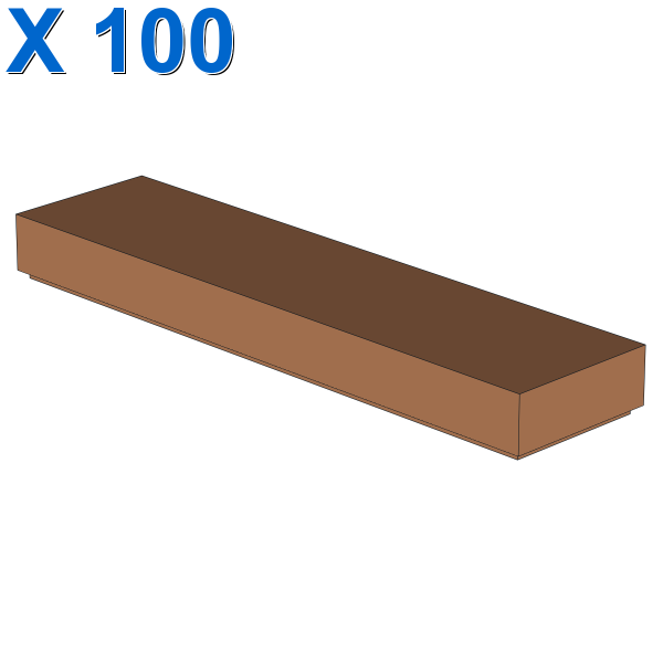 FLAT TILE 1X4 X 100