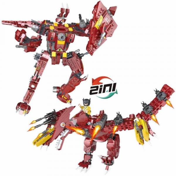 Mecha Dino Pterodactyl 2in1