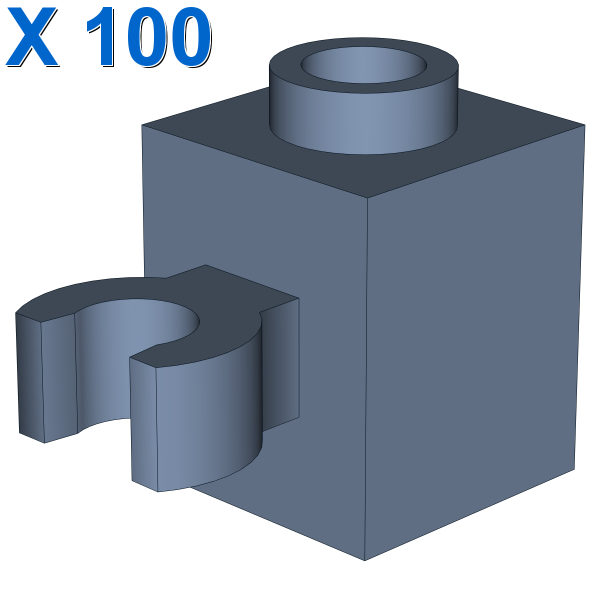 BRICK 1X1 W/HOLDER, H0RIZONTAL X 100