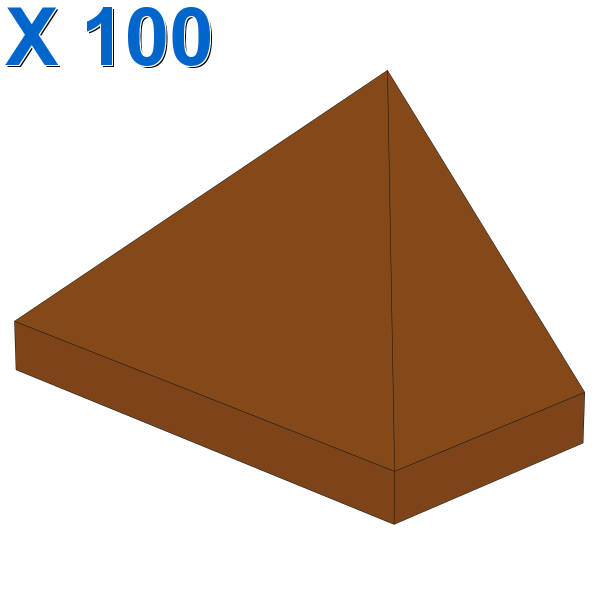 END RIDGED TILE 1X2/45° X 100