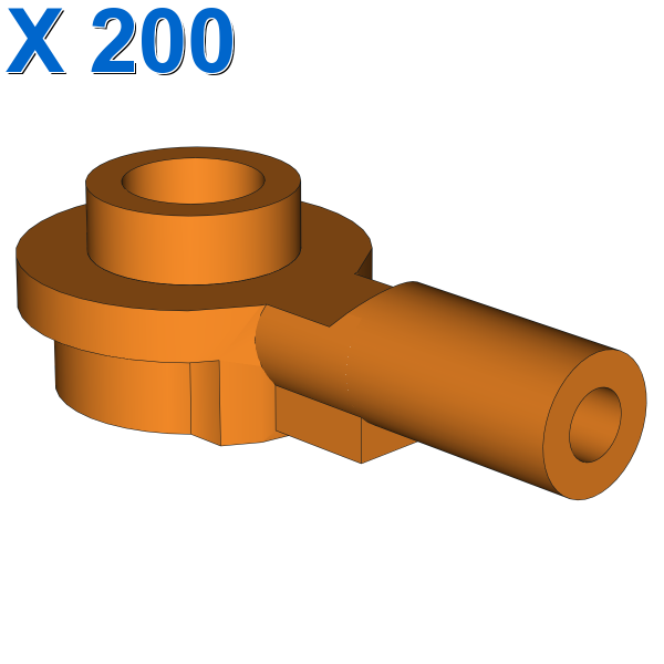 Bar 1L with 1 x 1 Round Plate with Hollow Stud X 200