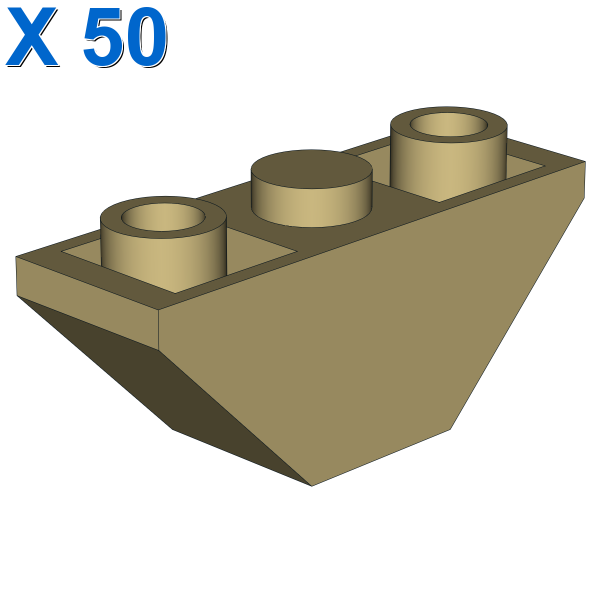 DOUB. INVERT.ROOF TILE 1X3/45° X 50