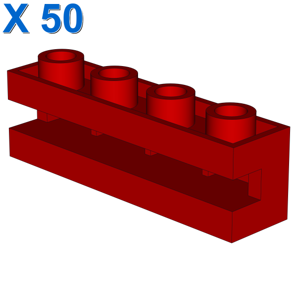 Brick, Modified 1 x 4 with Groove X 50