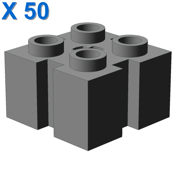 BRICK 2X2 W/GROOVE A.CR.HOLE X 50