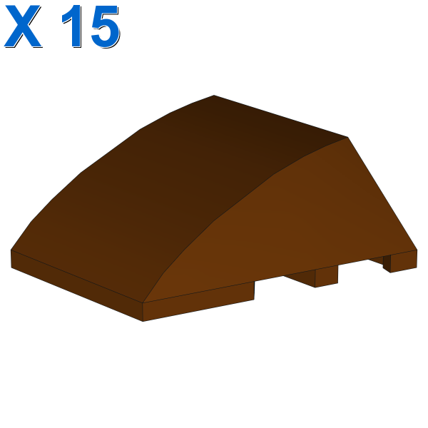 BRICK 4X3 W. BOW/ANGLE X 15