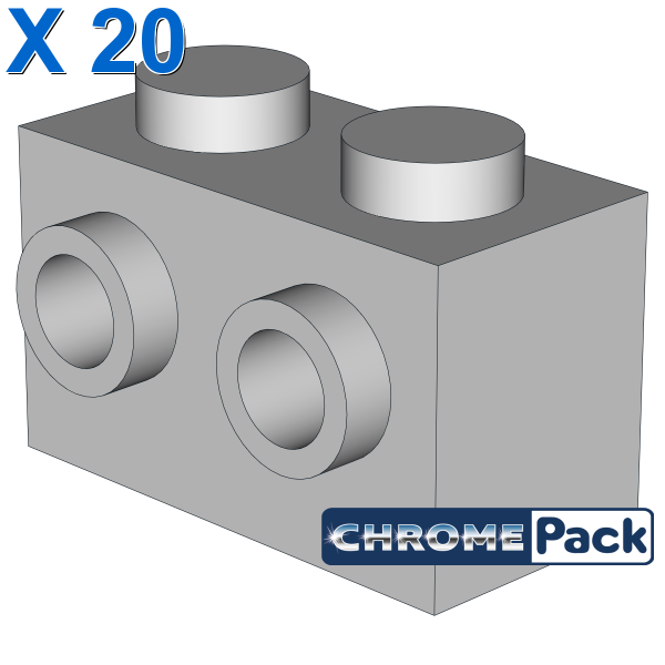 BRICK 1X2 W. 2 KNOBS, 20 pcs