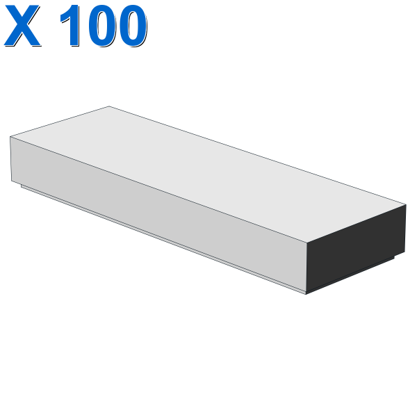 FLAT TILE 1X3 X 100