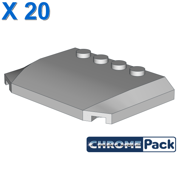 BRICK 1X2 W. GROOVE, 20 pcs