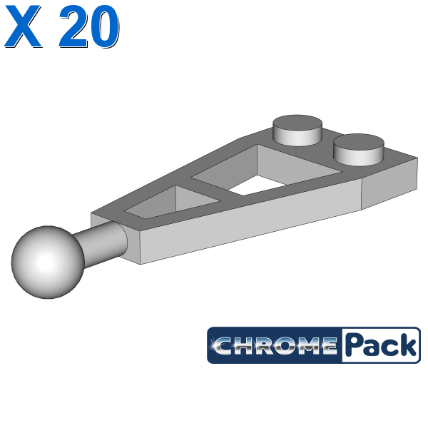 PLATE 1X2X4 W. BALL, 20 pcs