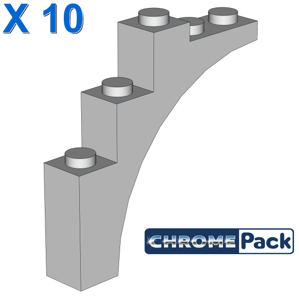 BRICK W. BOW 1X5X4, 10 pcs