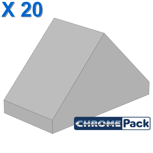 RIDGED TILE 1X2/45°, 20 pcs