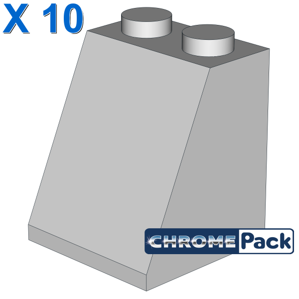 ROOF TILE 2X2X2/65 DEG., 10 pcs