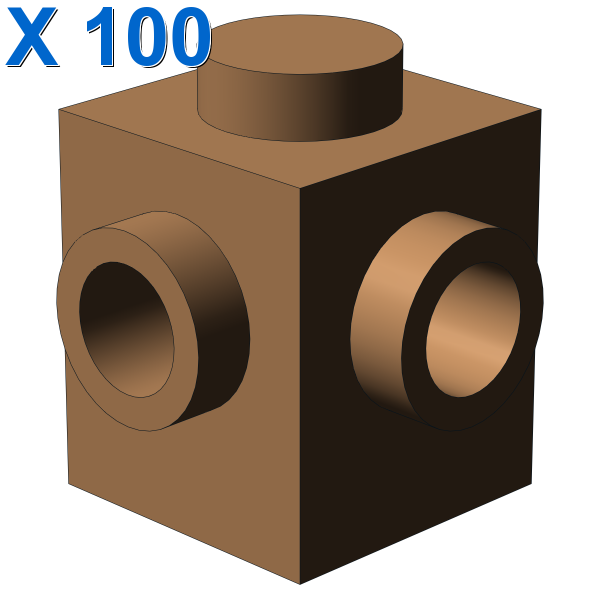 BRICK 1X1, W/ 2 KNOBS, CORNER X 100