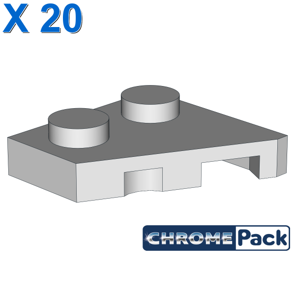 LEFT PLATE 2x2 27 DEG, 20 pcs