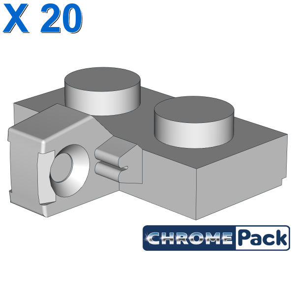 PLATE 1X2 W. STUB/VERTICAL, 20 pcs