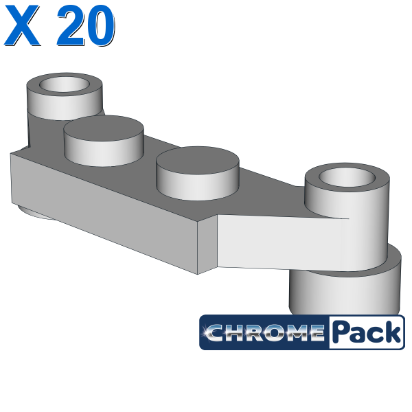 PLATE 1X4 SPLIT-LEVEL, 20 pcs