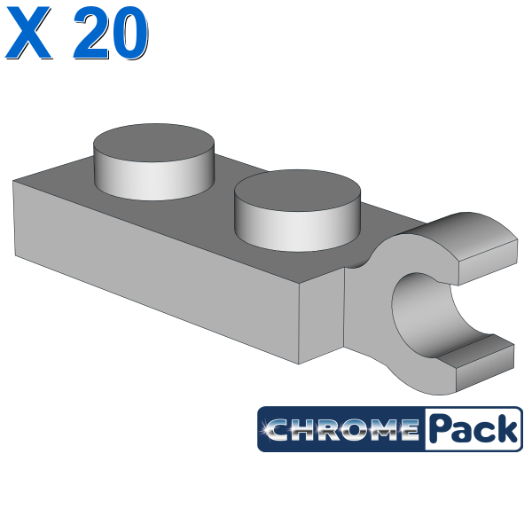 PLATE 2X1 W/HOLDER,VERTICAL, 20 pcs