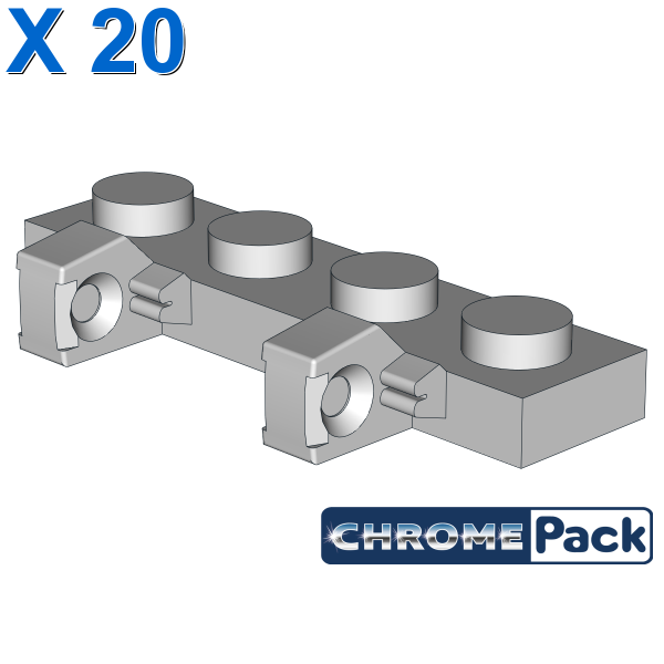 PLATE 1X4 W/STUMPS VERTICAL, 20 pcs