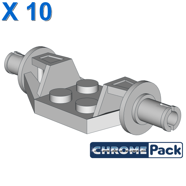 PLATE 2X2 (4M) W. SNAP Ø4.85, 10 pcs