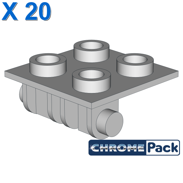 PLATE 2X2 (ROCKING), 20 pcs