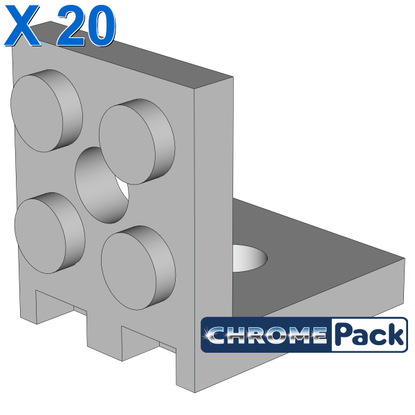 PLATE 2X2 ANGLE, 20 pcs