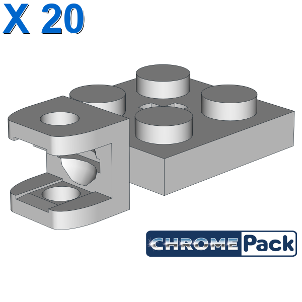 PLATE 2X2 W BALL SOCKET W/CROS, 20 pcs