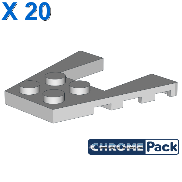 PLATE 4X4 W/ANGLE, 20 pcs