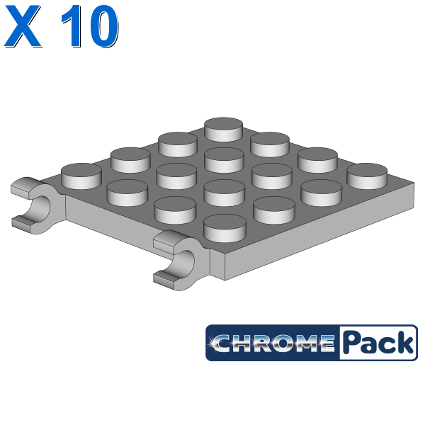 PLATE 4X4 W/VERTICAL HOLDER, 10 pcs