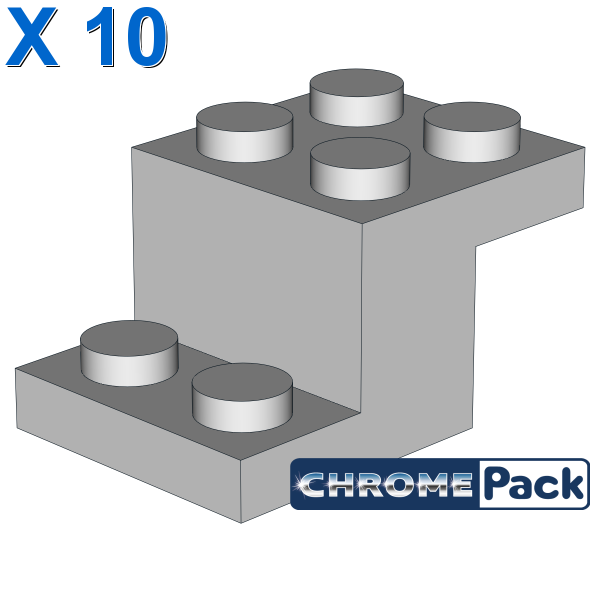 BRICK W. PLATE 2X3X1 1/3, 10 pcs