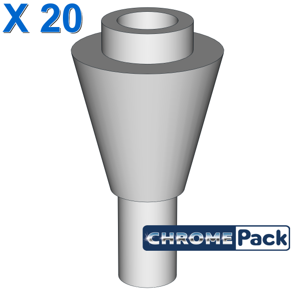 CONE 1X1 INVERTEDE W. SHAFT, 20 pcs