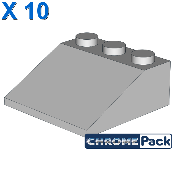 ROOF TILE 3X3/25°, 10 pcs