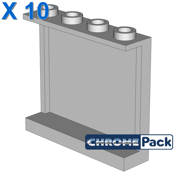 WALL ELEMENT 1X4X3, ABS, 10 pcs