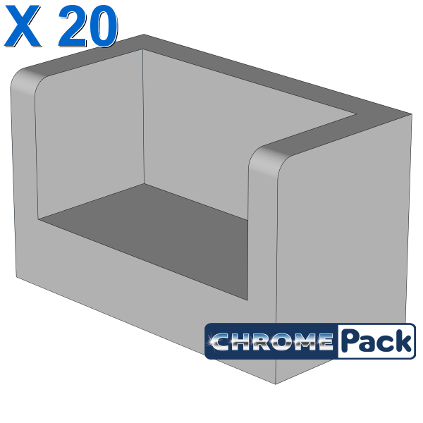 WALL DOUBLE CORNER 1X2X1, 20 pcs