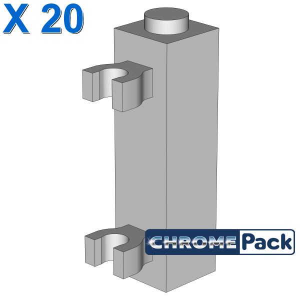 BRICK 1X1X3 W. 2 GRIP, 20 pcs