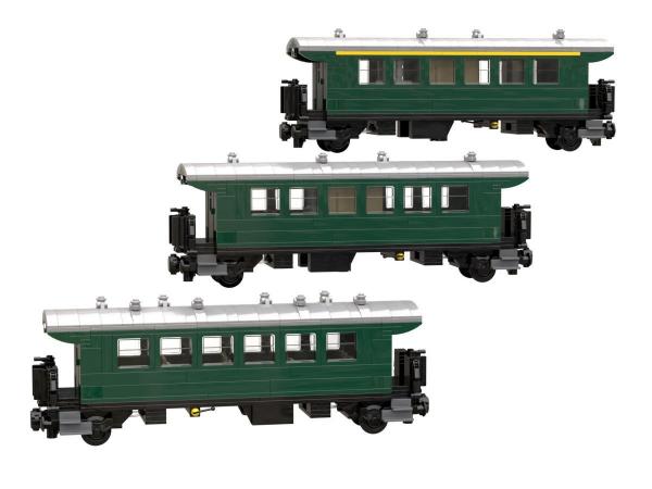 Donnerbüchse Personenwagon 1./2./3. Klasse 3 in 1 Set (8w)