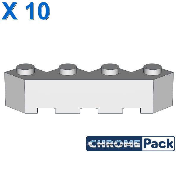 FACET BRICK 4X4X1, 10 pcs