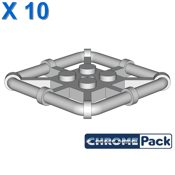 PLATE WITH FRAME 4X4, 10 pcs