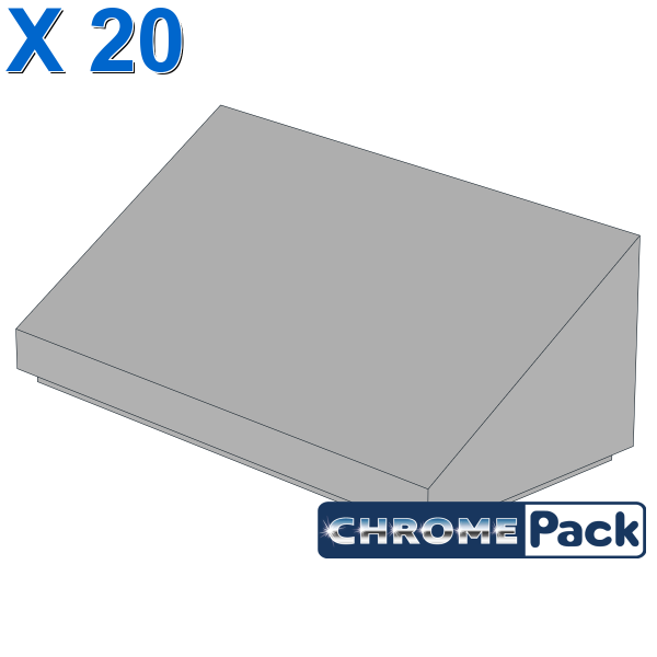 ROOF TILE 1 X 2 X 2/3, ABS, 20 pcs