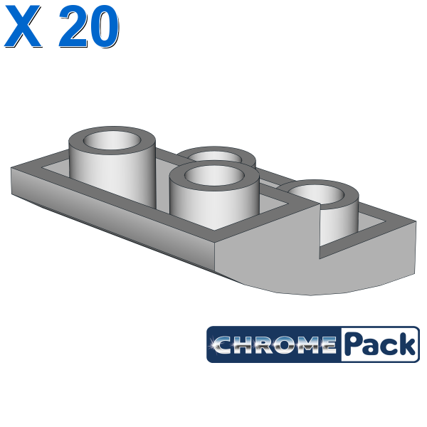 Slope, Curved 2 x 2 Inverted, 20 pcs